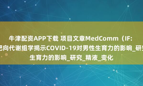 牛津配资APP下载 项目文章MedComm（IF: 10.7）｜非靶向代谢组学揭示COVID-19对男性生育力的影响_研究_精液_变化